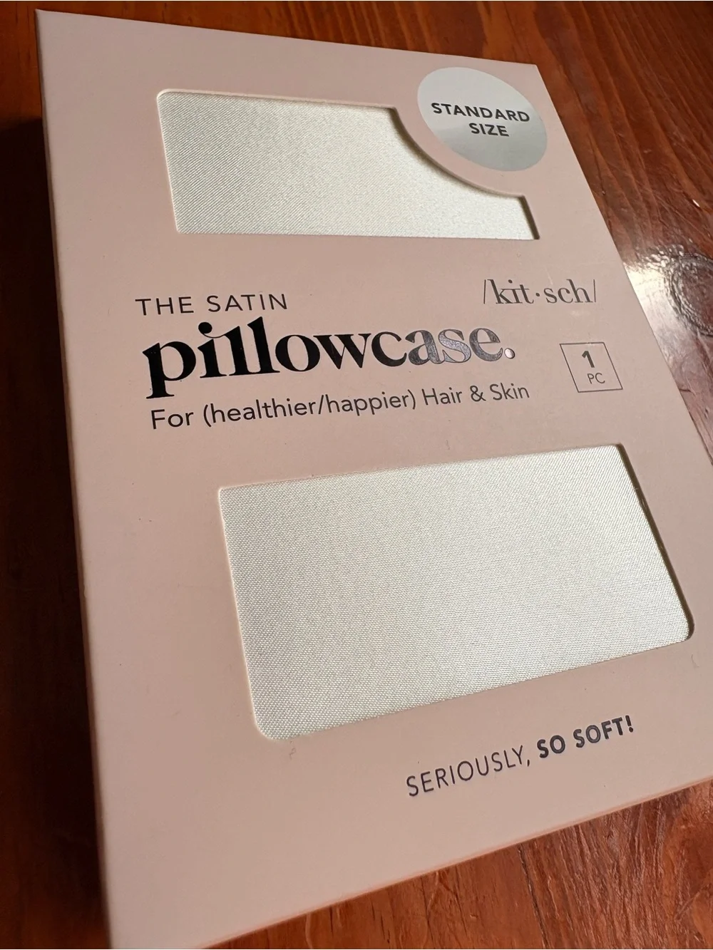 Kitsch Satin Pillowcase for Hair & Skin Ivory